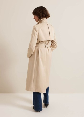 Phase Eight Cheryl Camel Long Fitted Trench Coats Brown Canada | SCJOIT-637